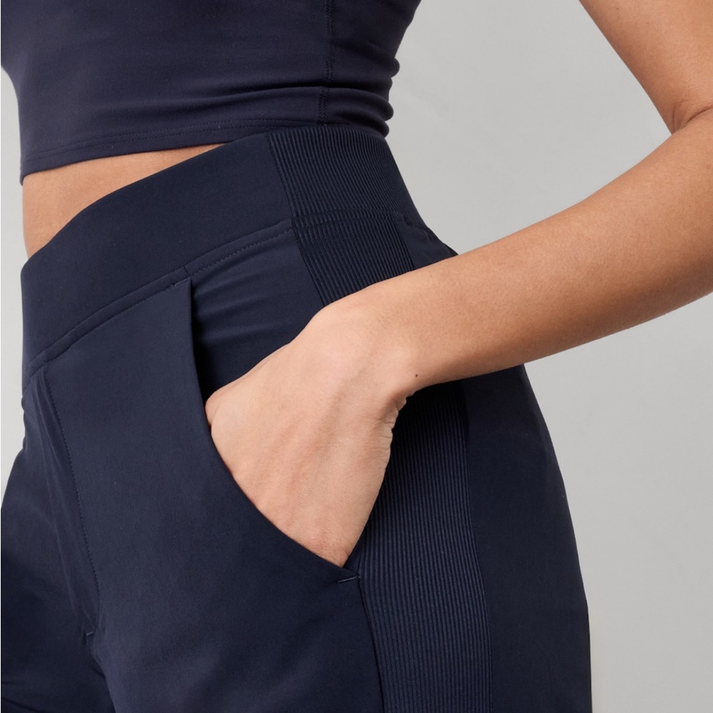 Athleta Brooklyn Mid Rise Ankle Pants in Navy - Picture 2 of 10